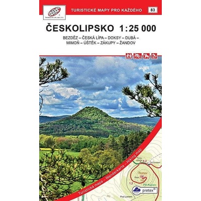 Českolipsko 1:25 000 / 83 Turistické mapy pro kažhého - Geodezie On Line