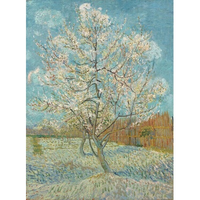 Plagát, Obraz - The Pink Peach Tree, 1888, Vincent van Gogh, 30 × 40 cm