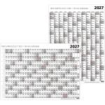 TopTimer T100 годишен B/1 976x686 мм двустранен календар-плакат за 2027 г (T1000-000)