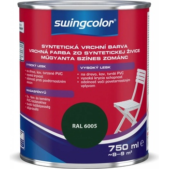 Swingcolor Farebný email 0,75 l machovo zelená