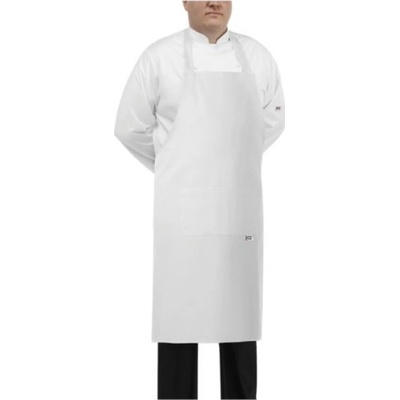 Egochef zástěra ke krku Big Boy bílá E-1904001A