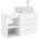 vidaXL Комплект мебели за баня 2 pcs Бяло Инженерна дървесина (3403896)