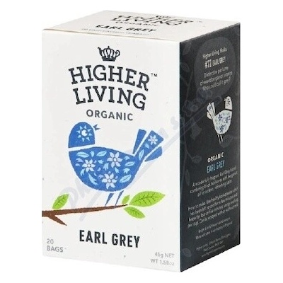 Higher Living černý čaj Earl Grey BIO 20 x 2,25 g