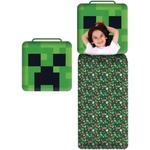 Halantex Minecraft: Съншал Creeper с възглавница - 60 x 130 см (MNC-4073SB)