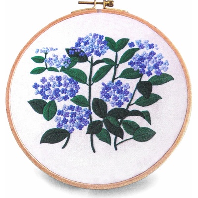 Stoklasa Vyšívací sada s předtištěným motivem 940151/9 modré květiny s listy 15x22cm – Hledejceny.cz