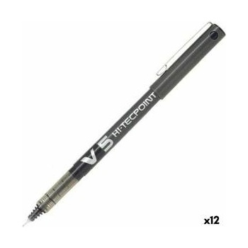 Pilot Писалка с течно мастило Pilot V-5 Hi-Tecpoint Черен 0, 3 mm (12 броя)