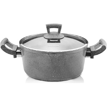 Haschever Hr-granite-СИВО-Тенджера 22х10.5см-4л. (9556.002)ДЪЛБОКА (0189120)