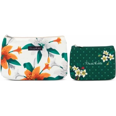 Frida Kahlo set kosmetických tašek S,L 62215-2300 bílá 2 ks