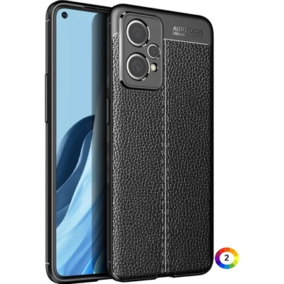 OPPO Realme 9 Pro+ Удароустойчив Litchi Skin Калъф и Протектор