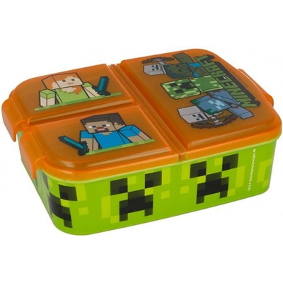 Stor box na svačinu Minecraft multibox 16 x 12 x 5 cm – Zboží Mobilmania