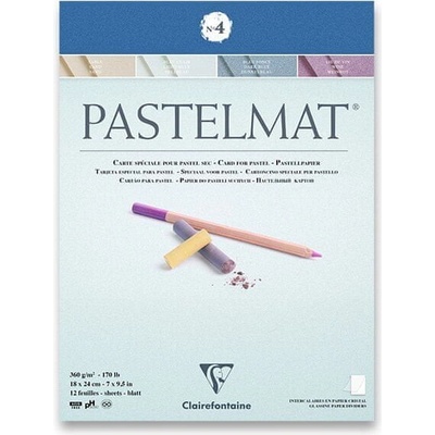 Clairefontaine Blok Pastelmat No.4 18 x 24 cm 12 listov 360 g