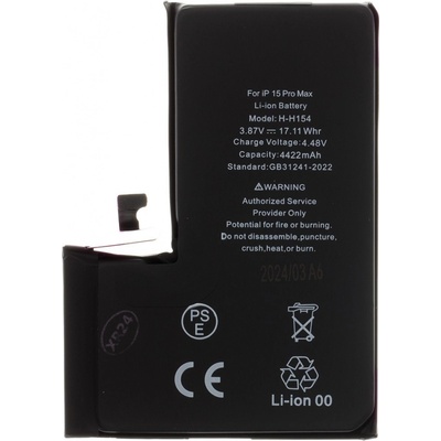 Baterie pro iPhone 15 Pro Max 4422mAh Li-Ion (Bulk) 8596311249457