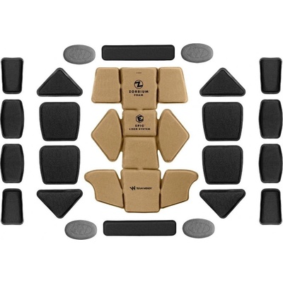 Polstrovanie do helmy Epic Combat Pads System Team Wendy Coyote Brown