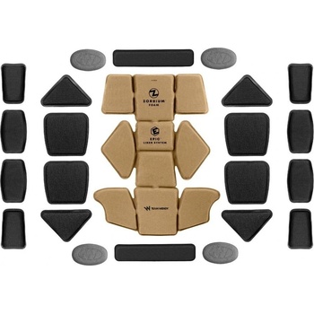 Polstrovanie do helmy Epic Combat Pads System Team Wendy Coyote Brown