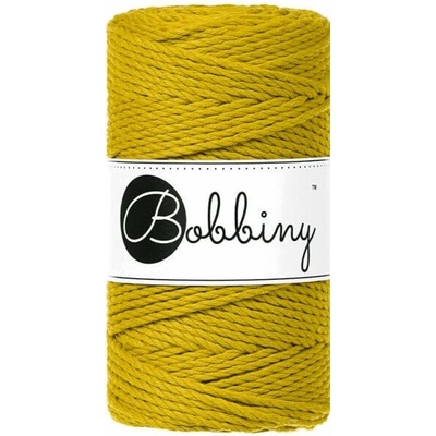 Bobbiny 3PLY Macrame Rope 3 mm 100 m Spicy Yellow Špagát