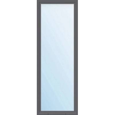 ARON Plastové okno jednokrídlové ESG Basic biele/antracit 500 x 1700 mm DIN ľavé