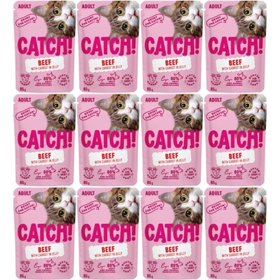 CATCH Hovězí s mrkví v želé 12 x 85 g