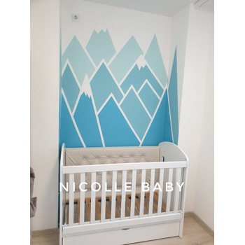 Дейзи Нов Бебешка кошара от МДФ Maximo С ТАПИЦЕРИЯ