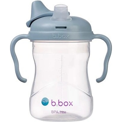 b.box hrneček s brčkem béžová 240 ml