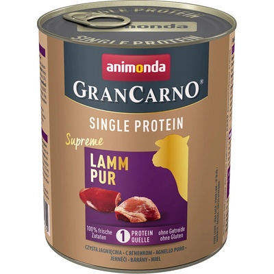 Animonda GranCarno Adult Single Protein Supreme čisté jahňacie 24 x 800 g