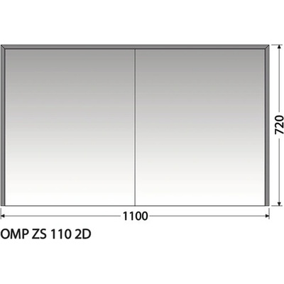 Intedoor Zrcadlová skříňka OMP ZS 110