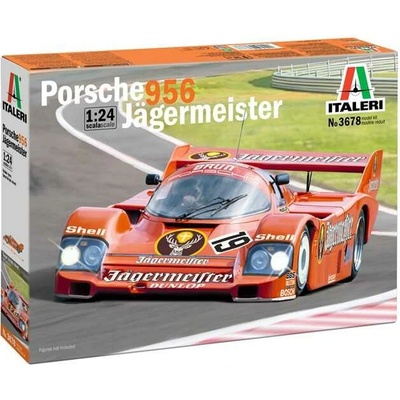 ITALERI Model Kit auto 3678 Porsche 956 Jagermeister 1:24