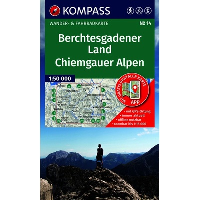 Berchtesgadener Land, Chiemgauer Alpen (Kompass - 14) - turistická mapa