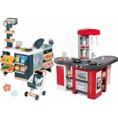Smoby set kuchynka Tefal Studio XXL a obchod Supermarket 311014-14
