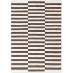Hanse Home Бял/кафяв двустранен/ръчно изработен вълнен килим 120x180 cm Vika - Hanse Home (106468-120x180)