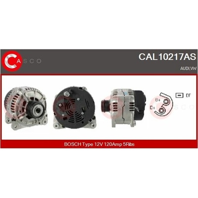 ALTERNATOR 12V 120A INA CAL10217AS