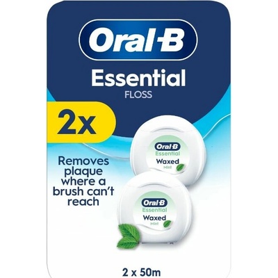 Oral-B Essential Floss Mint zubná niť voskovaná 2 x 50 m