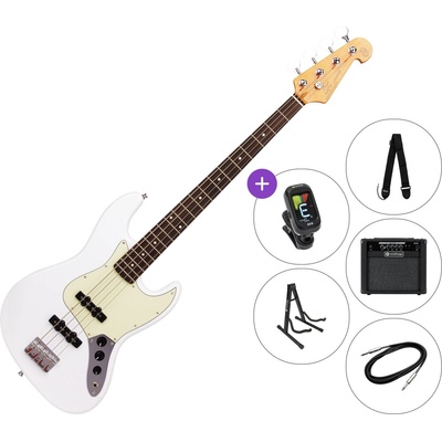 SX SJB62 SET 2 Olympic White Електрическа бас китара