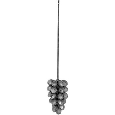 PSG Ozdobný hroznový strapec pre kovaný plot, bránu a zábradlie 50.166, 120x60 mm
