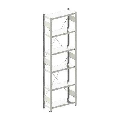 META zásuvný základní regál 2500 x 750 x 300 mm 6 polic 100 kg