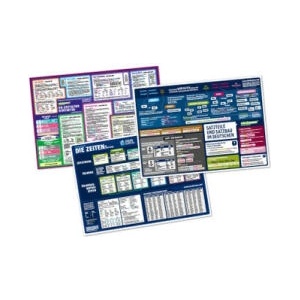 mindmemo Lernposter 3er Set - Deutsche ZEITEN + WORTARTEN + SATZBAU lernen Grammatik verständlich erklärt Grundwissen Lernhilfe Zusammenfassung 3x Ler | Henry Fischer, Philipp Hunstein (ISBN: 9783954131587)
