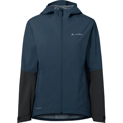 Vaude Дамско водоустойчиво яке за колоездене Vaude Women's Moab Rain Jacket II Cycling jacket - Dark Sea / Black - размер 36 (EU) (151-0333-1211)