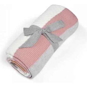 Mamas & Papas Плетено одеяло Mamas & Papas, 70 х 90 cm, Multi Stripe Pink (7883B1605)