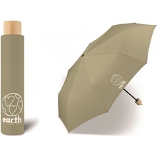 Earth Super Mini olive gray dámský skládací deštník olivový