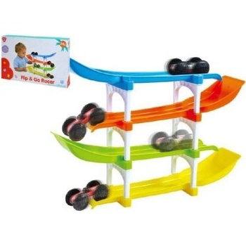 Teddies Autodráha a auto plast 6ks