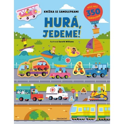 Knížka se samolepkami Hurá, jedeme!
