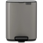 Brabantia Кошче за отпадъци с педал BO 7 л, платина, стомана, Brabantia (BRAB237966)