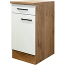 Flex-Well Kuchynská skrinka Vintea spodná, zásuvky + dvierka, 40 x 85 x 57,1 cm