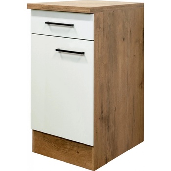 Flex-Well Kuchynská skrinka Vintea spodná, zásuvky + dvierka, 40 x 85 x 57,1 cm