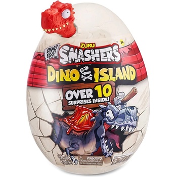 ZURU Детска играчка Zuru - Smashers Dino Island: Епично яйце с червен динозавър (7487)