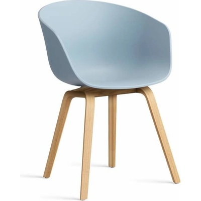 HAY AAC 22 Lacquered Oak Veneer / slate blue