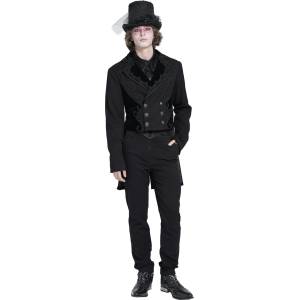 Devil fashion мъжко палто DEVIL FASHION - Black Gothic - CT17401