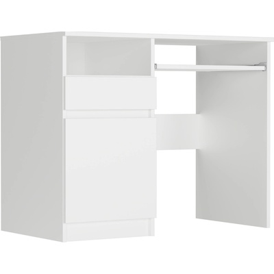 Framire Psací stůl se skříňkou, levý, bílý, 90 x 50 cm, moderní styl N35