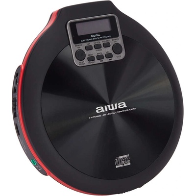 Aiwa PCD-810RD Преносим CD плейър в черно/червено (PCD-810RD)