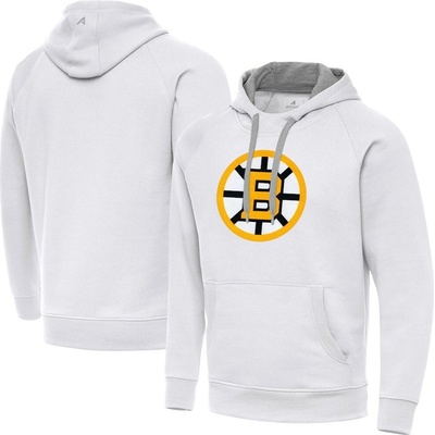 Boston Bruins Antigua Victory Pullover Hoodie White