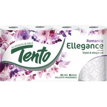 Tento Ellegance Pink Decor 3-vrstvovy 8 ks